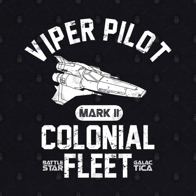 Battlestar Galactica Viper Pilot Colonial Fleet by scribblejuice